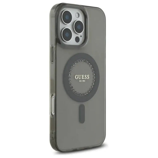 Калъф Guess IML Rhinestones MagSafe за iPhone 16 Pro Max