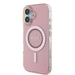 Калъф Guess IML Rhinestones MagSafe за iPhone 16 - розов