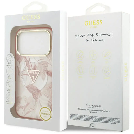Калъф Guess Jungle Tonal Triangle MagSafe за iPhone 17 Pro
