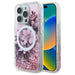 Калъф Guess Liquid Glitter Flower MagSafe за iPhone 16 Pro
