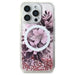 Калъф Guess Liquid Glitter Flower MagSafe за iPhone 16 Pro