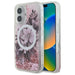 Калъф Guess Liquid Glitter Flower MagSafe за iPhone 16