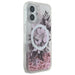 Калъф Guess Liquid Glitter Flower MagSafe за iPhone 16