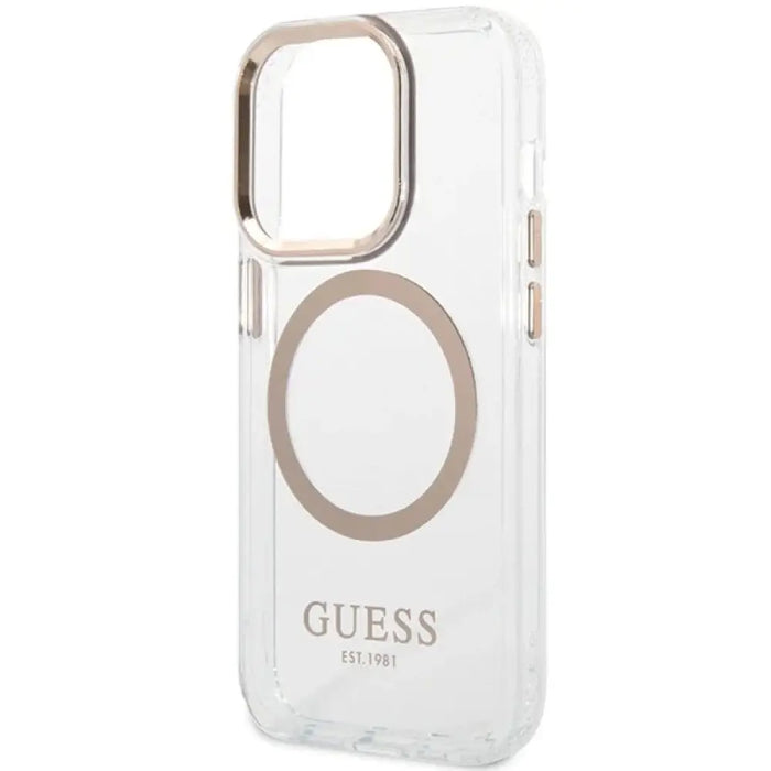 Калъф Guess Metal Outline Magsafe за iPhone 15 / 14 / 13