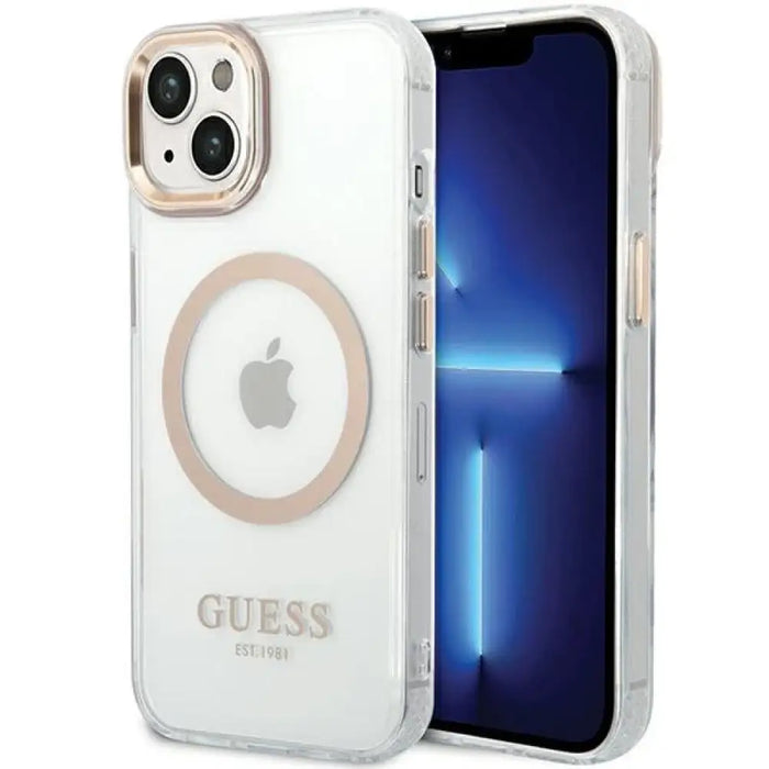 Калъф Guess Metal Outline MagSafe за iPhone 15 Plus / 14