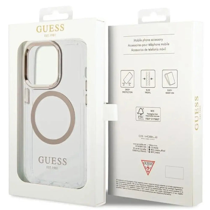 Калъф Guess Metal Outline Magsafe за iPhone 15 Pro Max