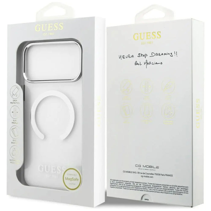 Калъф Guess Metal Outline MagSafe за iPhone 17 Pro Max