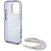 Калъф Guess Palm Trees Triangle Pearl Strap MagSafe Case