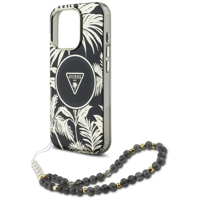 Калъф Guess Palm Trees Triangle Pearl Strap MagSafe