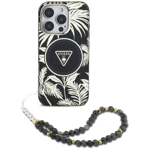 Калъф Guess Palm Trees Triangle Pearl Strap MagSafe