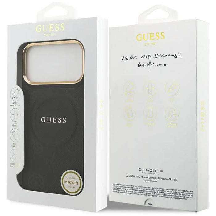 Калъф Guess Peony Hot Stamp MagSafe за iPhone 17 Pro Max