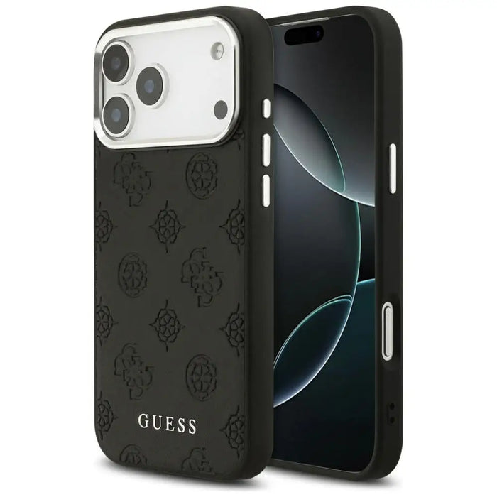 Калъф Guess Peony Hot Stamp Script MagSafe за iPhone 17 Pro