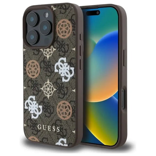 Калъф Guess Peony On 4G Background MagSafe за iPhone 16 Pro