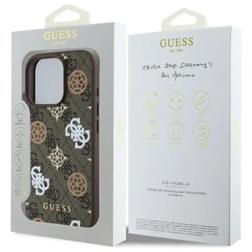 Калъф Guess Peony On 4G Background MagSafe за iPhone 16 Pro