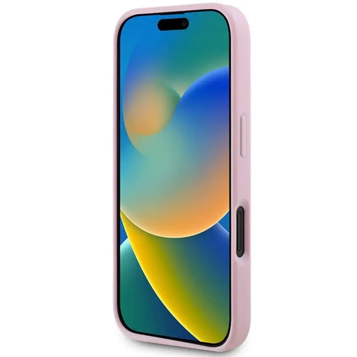 Калъф Guess Peony Script Logo MagSafe за iPhone 16 Plus