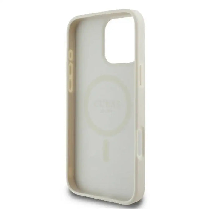 Калъф Guess Peony Script Logo MagSafe за iPhone 16 Pro Max