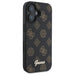 Калъф Guess Peony Script MagSafe за iPhone 16 - черен