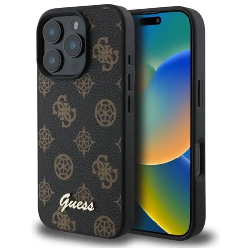 Калъф Guess Peony Script MagSafe за iPhone 16 Pro Max