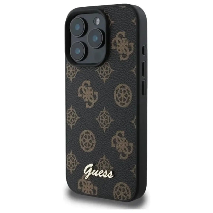 Калъф Guess Peony Script MagSafe за iPhone 16 Pro Max