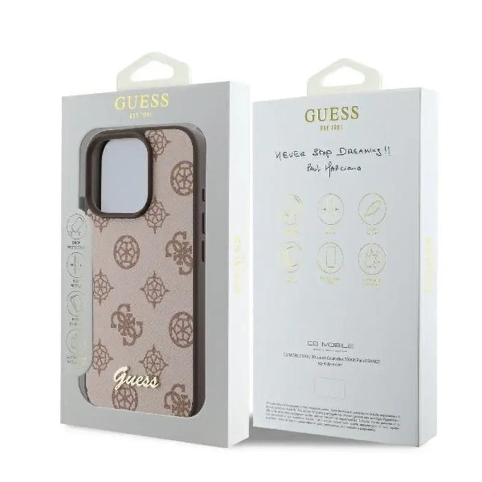 Калъф Guess Peony Script MagSafe за iPhone 16 Pro Max
