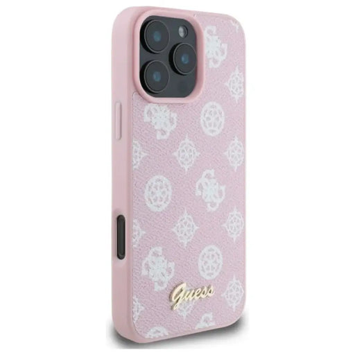 Калъф Guess Peony Script MagSafe за iPhone 16 Pro Max