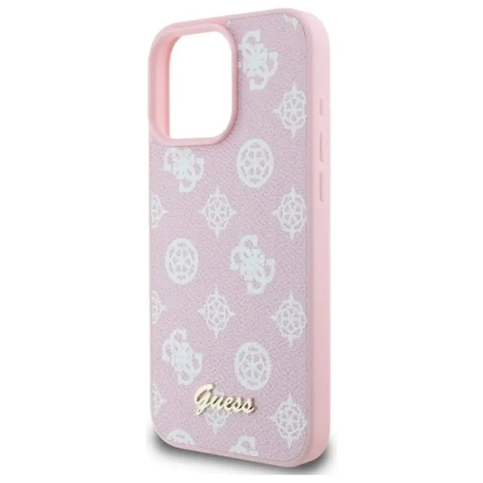 Калъф Guess Peony Script MagSafe за iPhone 16 Pro Max