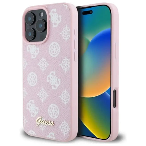 Калъф Guess Peony Script MagSafe за iPhone 16 Pro Max
