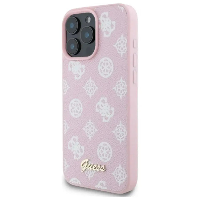 Калъф Guess Peony Script MagSafe за iPhone 16 Pro Max