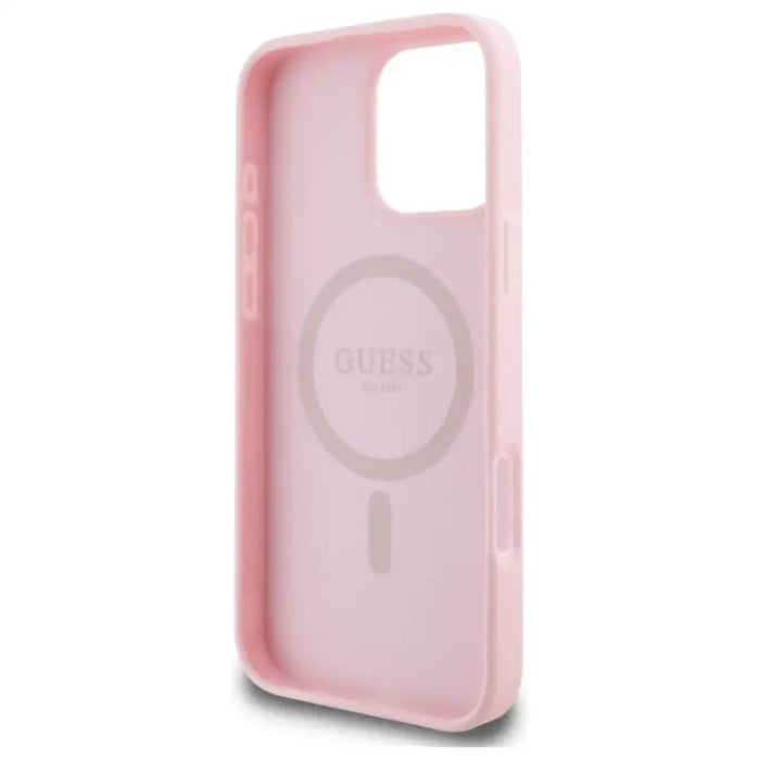 Калъф Guess Peony Script MagSafe за iPhone 16 Pro Max