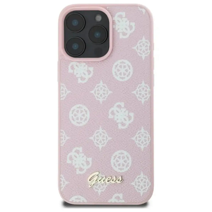 Калъф Guess Peony Script MagSafe за iPhone 16 Pro Max