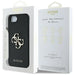 Калъф Guess PU Grained 4G Metal Logo за iPhone 16e - черен