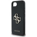 Калъф Guess PU Grained 4G Metal Logo за iPhone 16e - черен