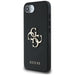 Калъф Guess PU Grained 4G Metal Logo за iPhone 16e - черен