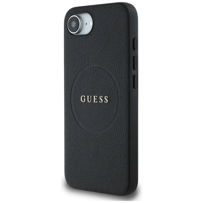 Калъф Guess PU Grained Classic Logo с MagSafe за iPhone 16e