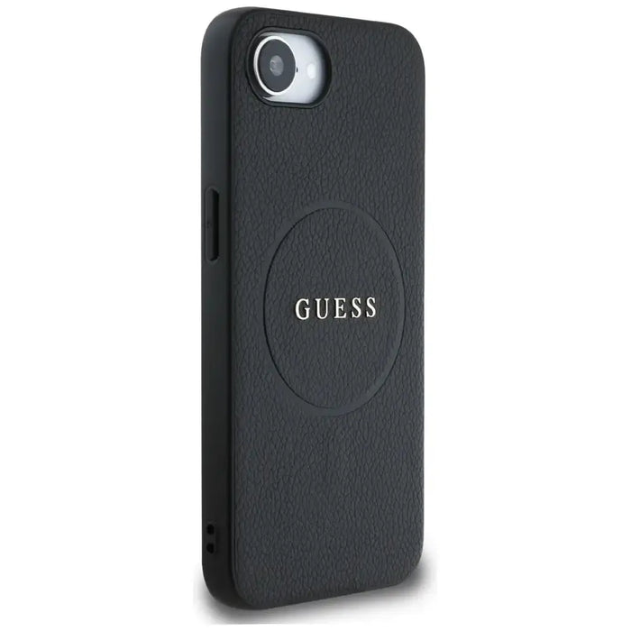 Калъф Guess PU Grained Classic Logo с MagSafe за iPhone 16e