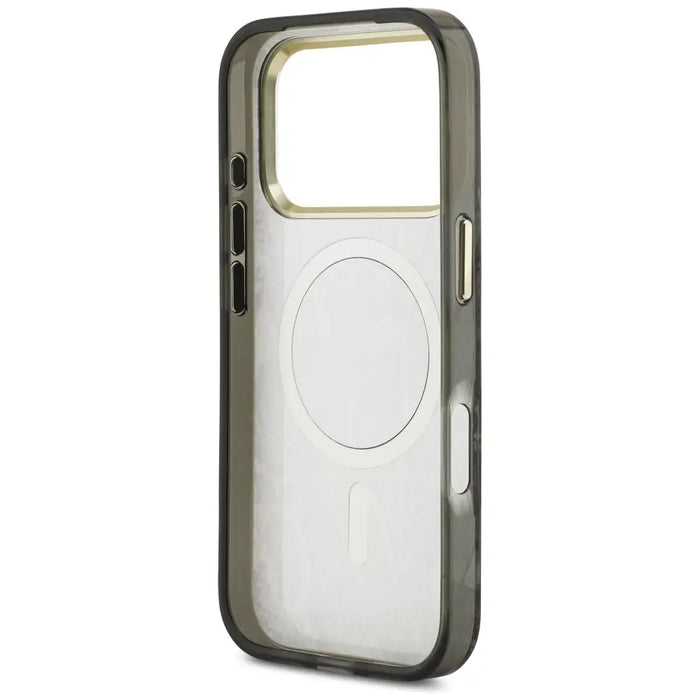 Калъф Guess Python Pattern MagSafe за iPhone 17 Pro - черен