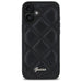 Калъф Guess Quilted Metal Logo iPhone 16 Plus - черен