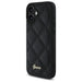 Калъф Guess Quilted Metal Logo iPhone 16 Plus - черен