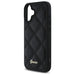 Калъф Guess Quilted Metal Logo iPhone 16 Plus - черен