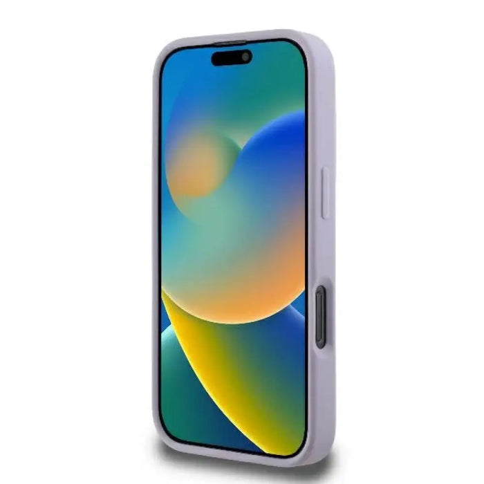 Калъф Guess Quilted Metal Logo за iPhone 16 Pro - светло