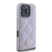 Калъф Guess Quilted Metal Logo за iPhone 16 Pro - светло