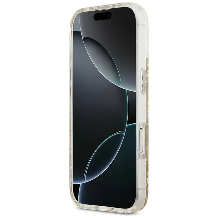 Калъф Guess Resin Bottom Glitter MagSafe за iPhone 17