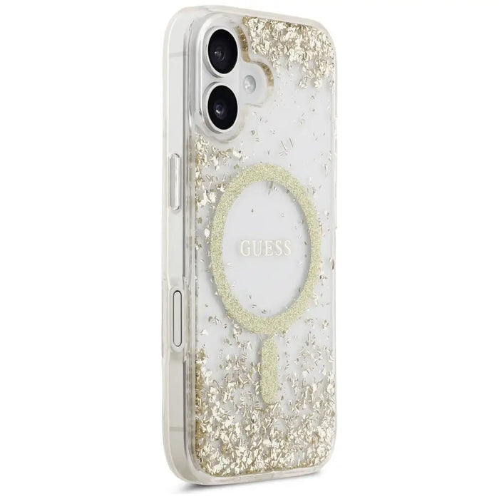 Калъф Guess Resin Bottom Glitter MagSafe за iPhone 17