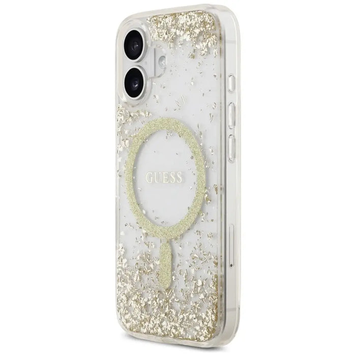 Калъф Guess Resin Bottom Glitter MagSafe за iPhone 17