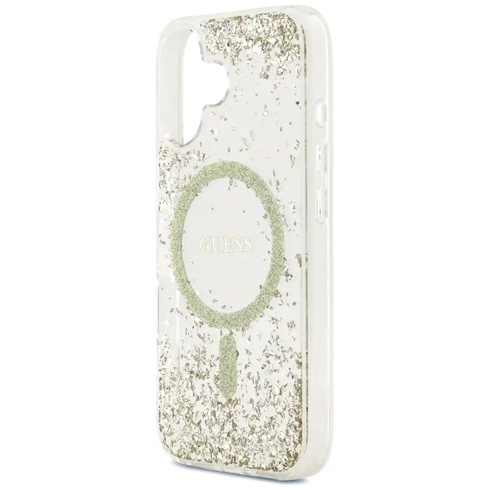 Калъф Guess Resin Bottom Glitter MagSafe за iPhone 17