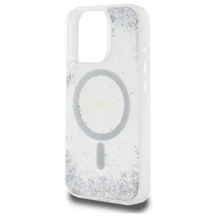 Калъф Guess Resin Gradient Glitter MagSafe за iPhone 16 Pro