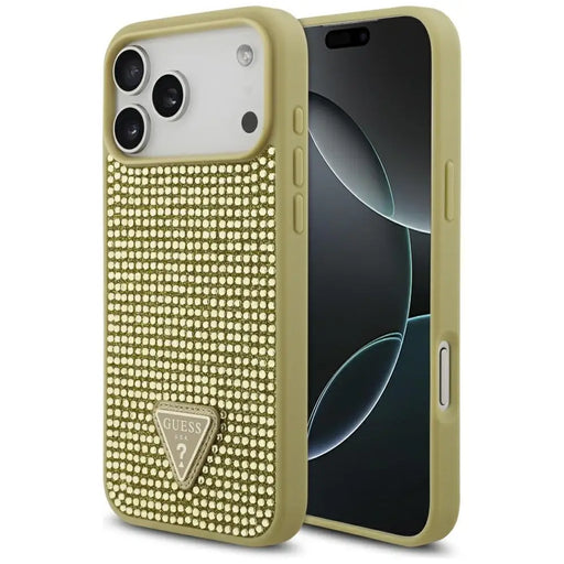 Калъф Guess Rhinestone Triangle Logo Case за iPhone 17 Pro