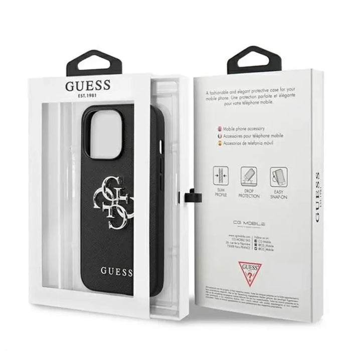 Калъф Guess Saffiano 4G Metal Logo за iPhone 13 Pro / 13