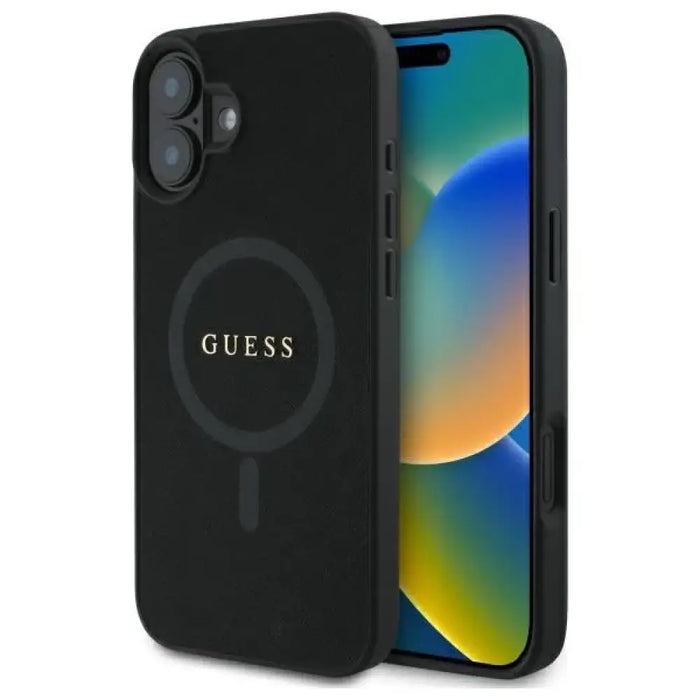 Калъф Guess Saffiano Classic Logo MagSafe за iPhone 16