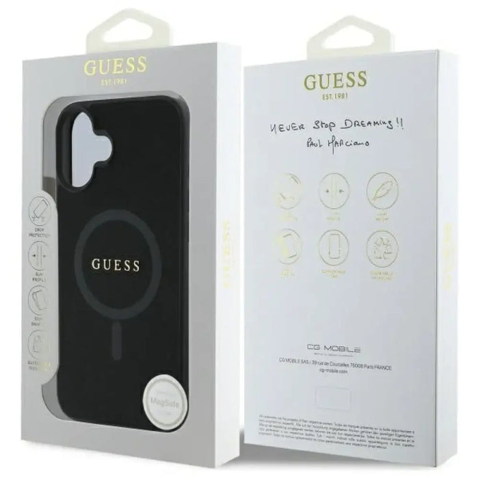 Калъф Guess Saffiano Classic Logo MagSafe за iPhone 16